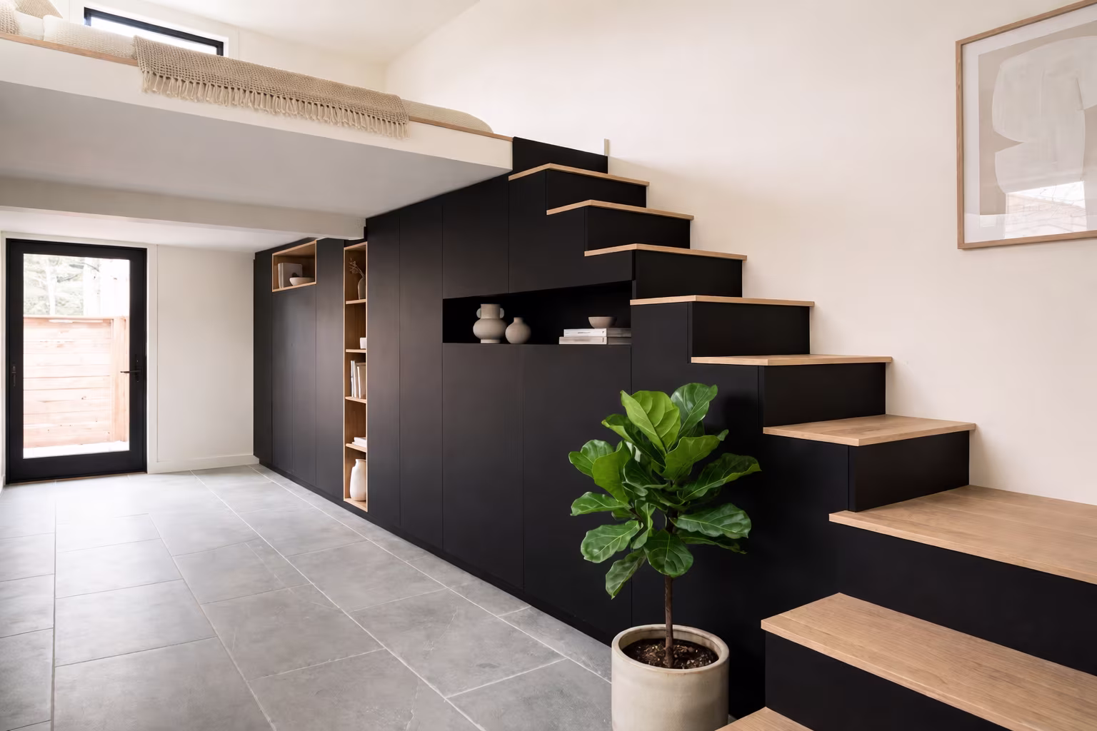 Maatwerk trap- en kastenwand